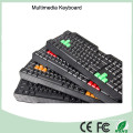 Durable Top Quality Keyboard Multimedia del juego (Kb-1688-B